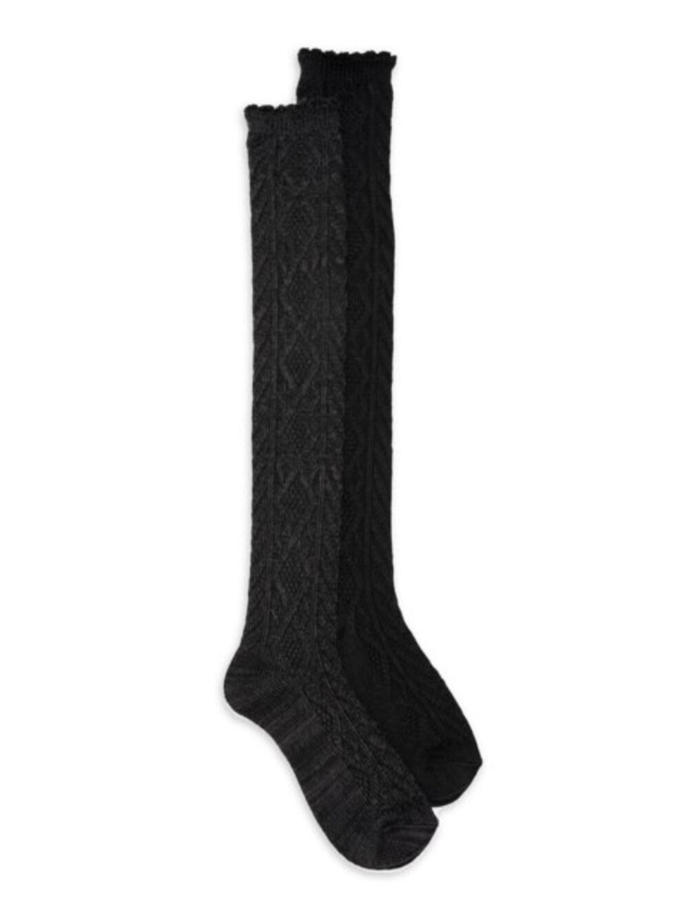 Muk Luks Black Over the Knee Socks for Women - 2 Pair NWT - Picture 2 of 6